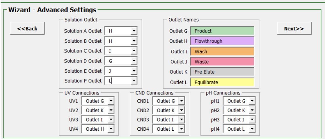 PROComposer Method Wizard Advanced Settings