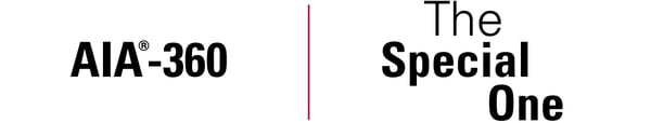 A I A 360 logo + tagline
