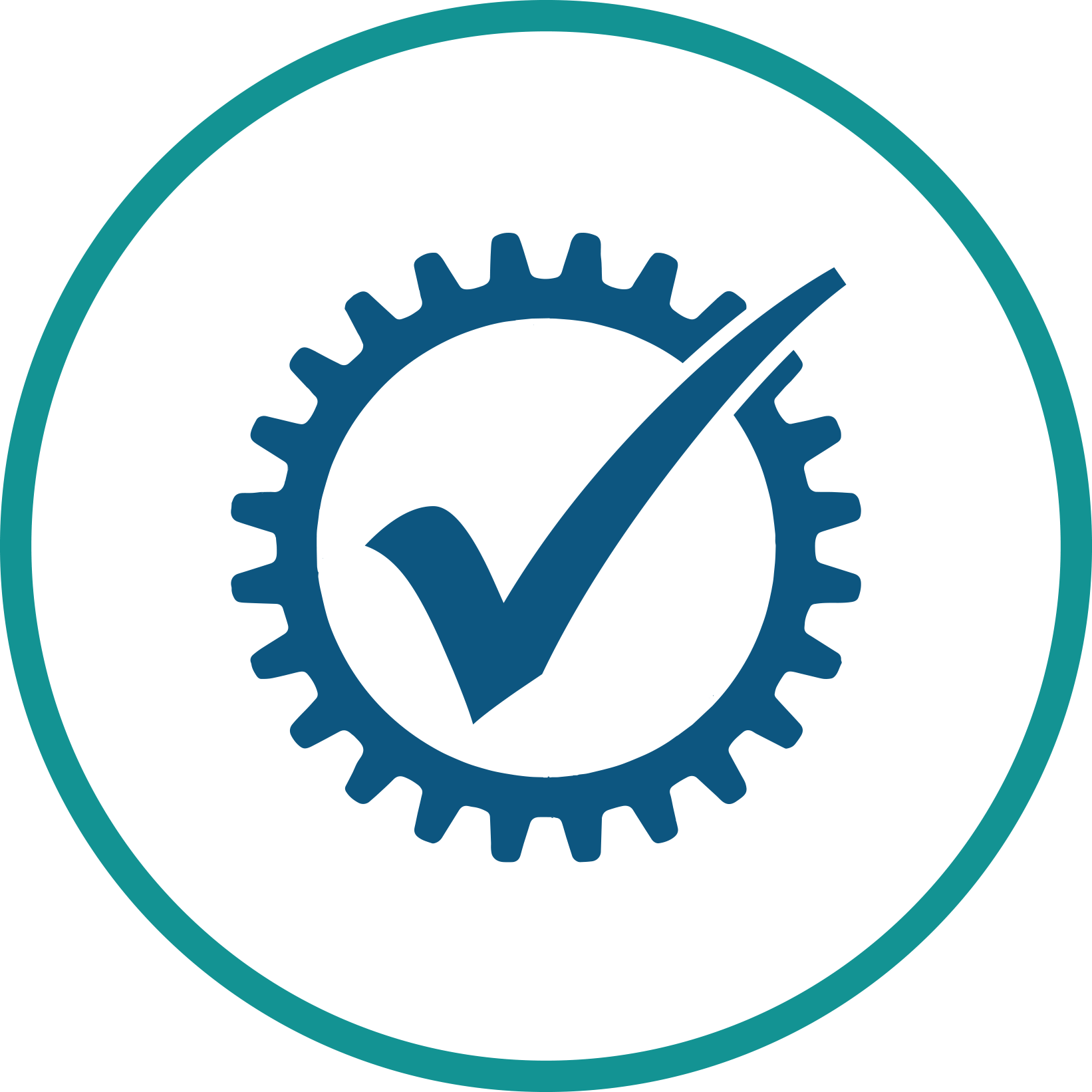 Performance Quality White Icon