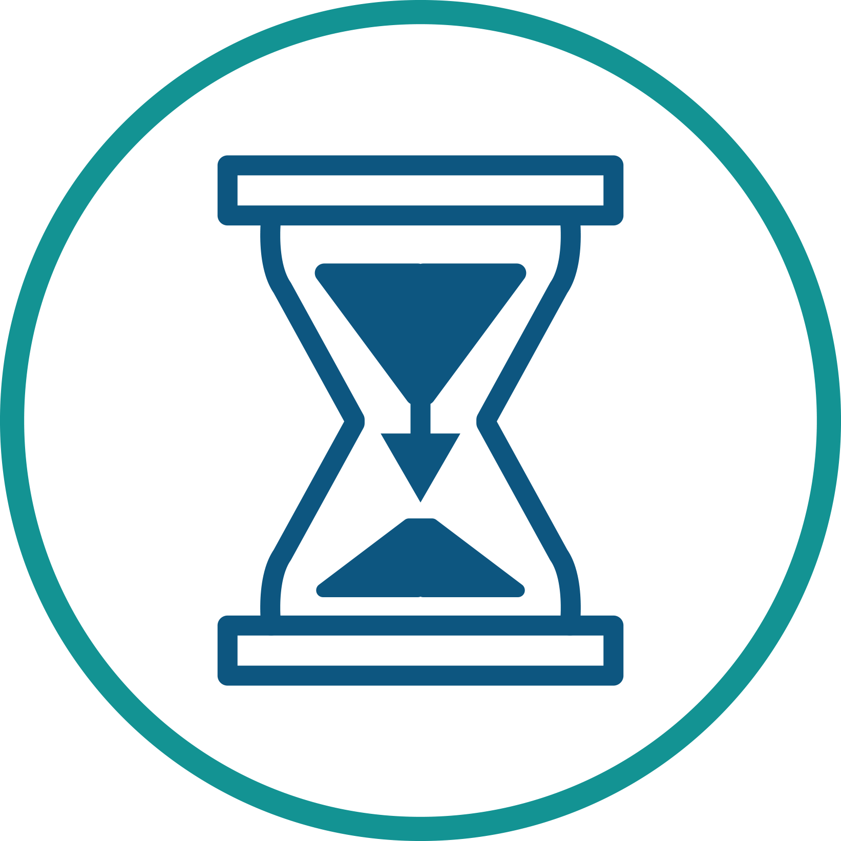 Save Time White Icon